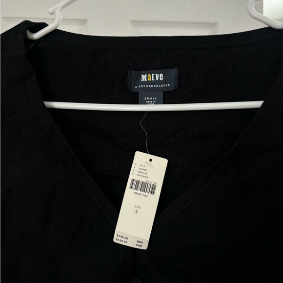 NWT Maeve anthropology fuzzy cuff micro cardigan - Picture 7 of 8